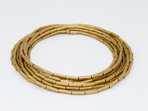 SOLD - A pre-owned 'Fluid Gold' necklace, by H. Stern